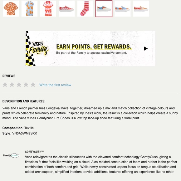 ✨𝟸 𝚡 𝙷𝚘𝚜𝚝 𝙿𝚒𝚌𝚔✨VANS x INES Comfycush Era US8 - Picture 10 of 12